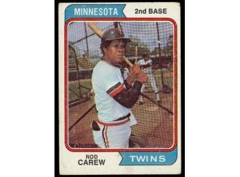 1974 Topps Baseball Rod Carew #50 Minnesota Twins Vintage HOF
