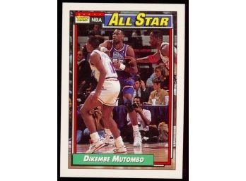 1992 Topps Basketball Dikembe Mutombo All-star #110 Denver Nuggets HOF