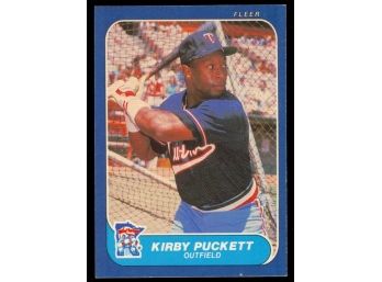 1986 Fleer Baseball Kirby Puckett #401 Minnesota Twins Vintage HOF
