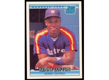 1992 Donruss Baseball Kenny Lofton Rated Rookie Card #5 Houston Astros RC