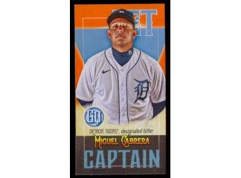 2021 Topps Gypsy Queen Baseball Miguel Cabrera Captain Insert #CM-MC Detroit Tigers