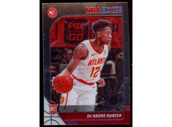 2019 NBA Hoops Premium Stock De'Andre Hunter Rookie Card #202 Atlanta Hawks RC