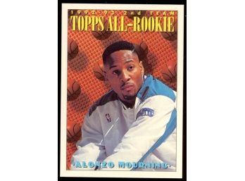 1993 Topps Basketball Alonzo Mourning All-rookie 2nd Team #177 Charlotte Hornets HOF