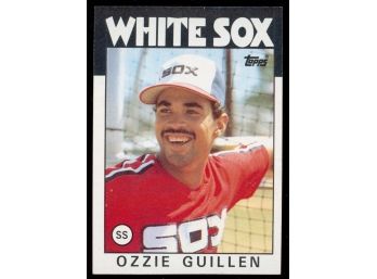 1986 Topps Baseball Ozzie Guillen Rookie Card #254 Chicago White Sox Vintage