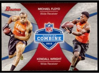 2012 Bowman Football Michael Floyd Kendall Wright Scouting Combine #cC-FW