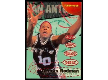 1995-96 Fleer Basketball Dennis Rodman #174 San Antonio Spurs HOF