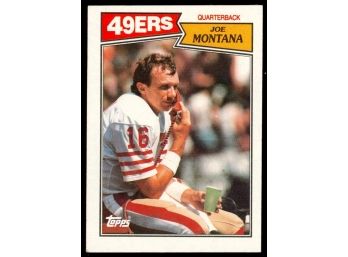 1987 Topps Football Joe Montana #112 San Francisco 49ers Vintage HOF