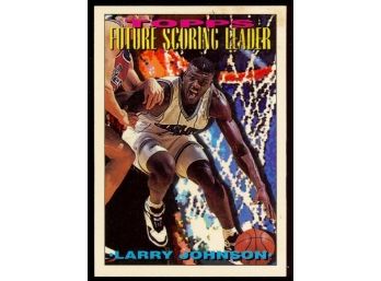1994 Topps Basketball Larry Johnson Future Scoring Leader #394 Charlotte Hornets
