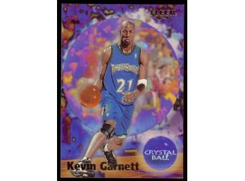 1996-97 Fleer Basketball Kevin Garnett Crystal Ball #269 Minnesota Timberwolves HOF