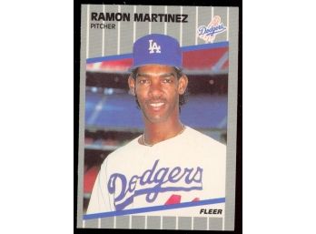 1989 Fleer Baseball Ramon Martinez Rookie Card #67 Los Angeles Lakers RC