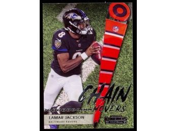 2021 Contenders Football Lamar Jackson Chain Movers #CM-LJA Baltimore Ravens