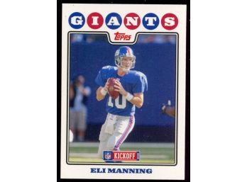 2008 Topps Kickoff Football Eli Manning #3 New York Giants
