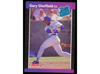 1989 Donruss Baseball Gary Sheffield Rated Rookie Card #31 Milwaukee Brewers RC