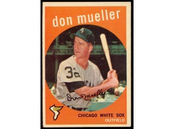 1959 Topps Baseball Don Mueller #368 Chicago White Sox Vintage