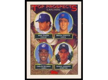 1993 Topps Baseball Top Catchers Prospects Mike Piazza/carlos Delgado RC #701 Rookies HOF