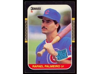 1987 Donruss Baseball Rafael Palmeiro Rated Rookie Card #43 Chicago Cubs RC Vintage
