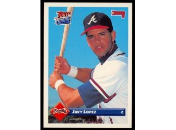 1993 Donruss Baseball Javy Lopez Rookie Card #782 Atlanta Braves RC