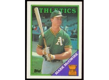 1988 Topps Baseball Mark McGwire All-star Rookie Cup #580 Oakland Athletics Vintage HOF