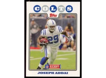 2008 Topps Kickoff Football Joseph Addai #61 Indianapolis Colts