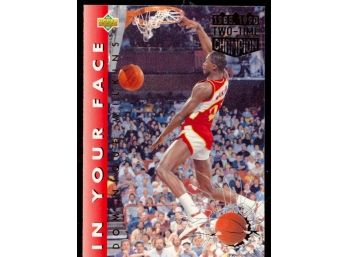 1992 Upper Deck Basketball Dominique Wilkins Slam Dunk Champ #454 Atlanta Hawks HOF