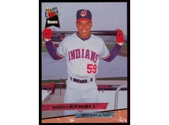 1993 Fleer Ultra Baseball Manny Ramirez Rookie Card #545 Cleveland Indians RC