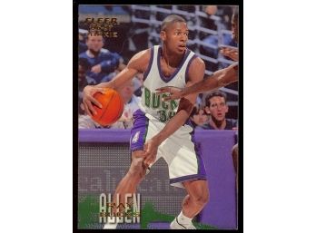 1996-97 Fleer Basketball Ray Allen Rookie Card #212 Milwaukee Bucks RC HOF