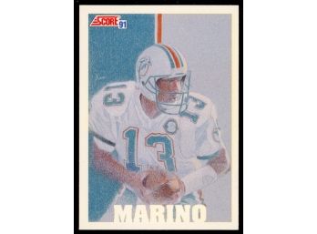 1991 Score Football Dan Marino Team MVP #632 Miami Dolphins HOF