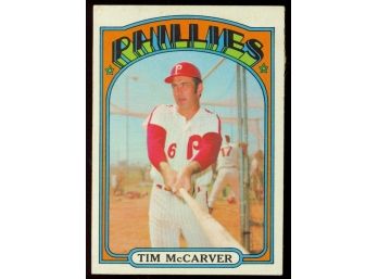 1972 Topps Baseball Tim McCarver #139 Philadelphia Phillies Vintage