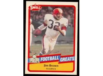 1989 Swell Football Greats Jim Brown #47 Cleveland Browns HOF