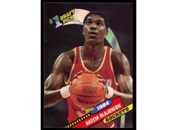 1992 Topps Archives Hakeem Olajuwon #1 Draft Pick #4 Houston Rockets HOF