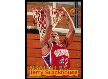 1995 Topps Stadium Club Basketball Jerry Stackhouse Rookie Card #3 Philadelphia 76ers RC