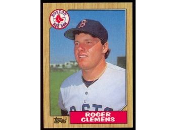 1987 Topps Baseball Roger Clemens #340 Boston Red Sox Vintage