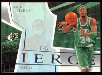 2003 Upper Deck SPx Basketball Paul Pierce #4 Boston Celtics HOF 'the Truth!'