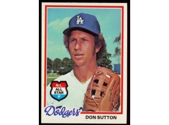 1978 Topps Baseball Don Sutton All-star #310 Los Angeles Dodgers Vintage HOF