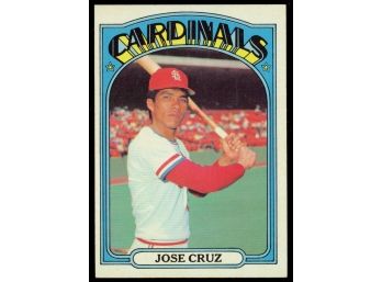 1972 Topps Baseball Jose Cruz #107 St Louis Cardinals Vintage