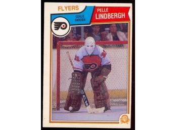 1983 O-pee-chee Hockey Pelle Lindbergh Rookie Card #268 Philadelphia Flyers RC Vintage