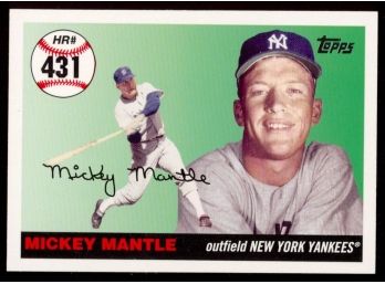 2007 Topps Baseball Mickey Mantle Home Run History #MHR431 New York Yankees HOF