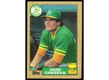 1987 Topps Baseball Jose Canseco All-star Rookie Cup #620 Oakland Athletics Vintage