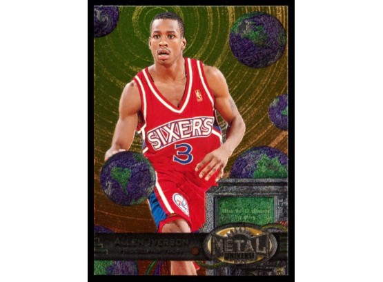 1997 Skybox Metal Universe Basketball Allen Iverson Reebok Bronze #20 Philadelphia 76ers HOF