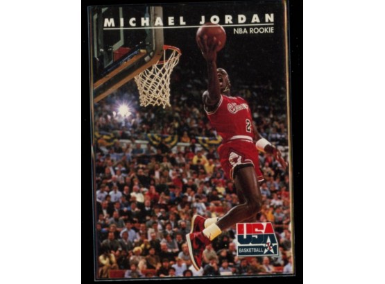 1992 Skybox USA Basketball Michael Jordan 'NBA Rookie' #38 Chicago Bulls HOF
