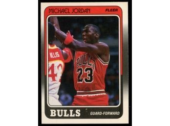 1988 FLEER BASKETBALL MICHAEL JORDAN #17 CHICAGO BULLS HOF