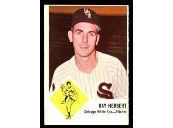 1963 FLEER BASEBALL RAY HERBERT #9 CHICAGO WHITE SOX VINTAGE