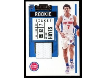 2020-21 Panini Contenders Rookie Patch Ticket #RS-KHY Killian Hayes Pistons