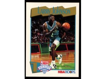 1991-92 Hoops #546 Larry Johnson RC Charlotte Hornets