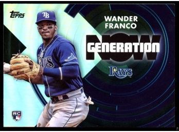 2022 TOPPS GENERATION NOW BASEBALL WANDER FRANCO ROOKIE CARD #GN-4 TAMPA BAY RAYS RC