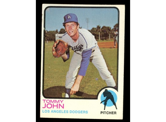 1973 Topps Baseball Tommy John #258 Los Angeles Dodgers Vintage HOF ...