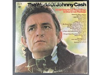 VINTAGE VINYL - THE WORLD OF JOHNNY CASH - 2 RECORD SET