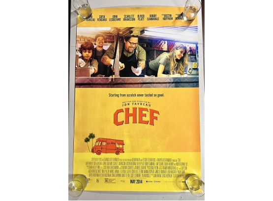 Chef  - 2014 ORIGINAL AUTHENTIC MOVIE POSTER 40x27 ROLLED TWO SIDED