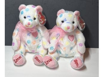 PAIR OF Original Beanie Baby 'MOM-E' 5/12/2002 MOTHERS DAY