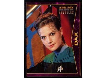 1997 STAR TREK DEEP SPACE NINE PROFILES DAX SIGNED BY Terry Farrell